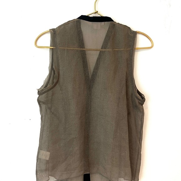 Helmut Lang Cotton/Silk GauzyTank Top - Picture 7 of 10